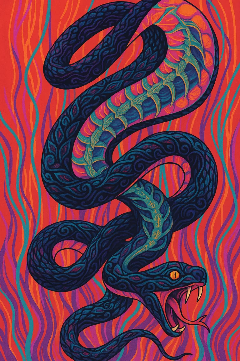 Serpientes transformación ayahuasca